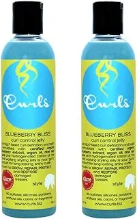 Curls Blueberry Bliss Control Jelly 8 oz (Pack of 2)