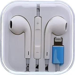COOLBABY Lightining Wired Earphone Comfortable To Ear With Built In Microphone - White