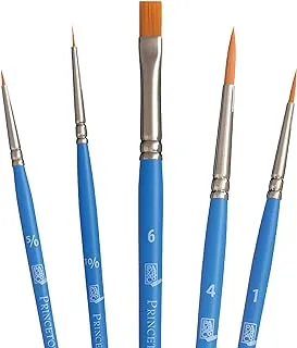 Princeton Artist Brush Princeton Select Artiste, Mixed-Media Brushes for Acrylic, Oil, Watercolor Series 3750, 5 Piece Value Set 115