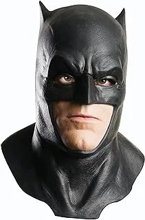 Rubie's Rubies Adult Batman V Superman: Dawn of Justice Batman Foam Latex Mask With Cowl Costume Accessory, Black, One Size US, Black, One size