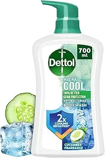 Dettol Hydra Cool Showergel & Bodywash, Cucumber & Icy Menthol Fragrance for Effective Germ Protection & Personal Hygiene, 700ml (Packaging may vary)