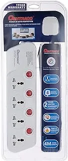 Oshtraco 4 Way Switch Extension Cord with 4 Meter Wire