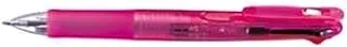 Zebra Clip-On G Series 4 Color Ballpoint Multi Pen - 0.7 mm - Pink Body (B4A3-P)