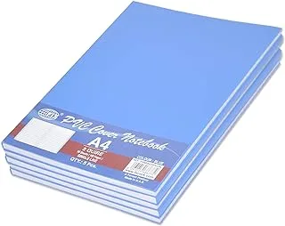 FIS PVC Cover Notebook A4, 2-Quires Blue 5-Piece - FSNBA42QPVCBL