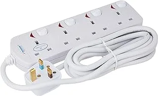 Terminator 4 Way Power Extension Socket 3M Model: TPB-834UK