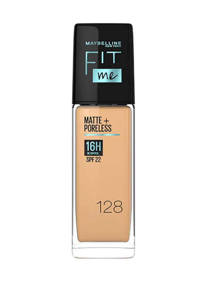 MAYBELLINE NEW YORK Maybelline New York Fit Me Matte & Poreless Foundation 16H Oil Control with SPF 22 - 128