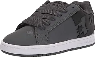 DC Men's Court Graffik Se Skate Shoe, Dark Grey/Black/White, 12 / 46 EU