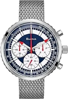 Bulova Mens Quartz Watch, Analog Display and Stainless Steel Strap 96K101