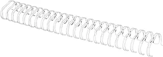 48-Piece FIS Metal Binding Wire 7/8 inch 23 Loop 2:1, 22.2 mm, White -FSBDW78WH