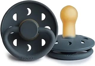 FRIGG Moon Phase Latex Baby Pacifier 6-18M 1-Pack Slate - Size 2