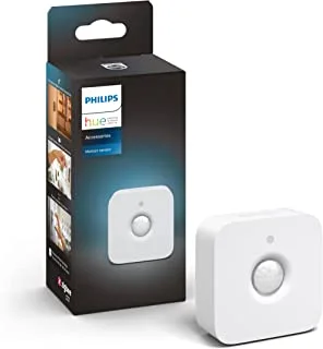 Philips Hue Indoor Motion Sensor with Wireless Control. Smart Lighting Accessory.