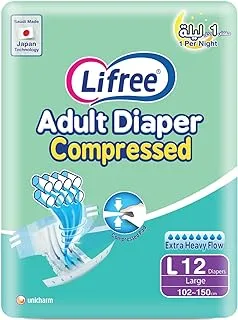 Lifree Adult Diapers Tape Large - 1 X 12 PAC