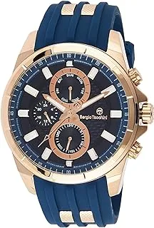 Sergio Tacchini ST.1.10264-2 Archivio Silicon Strap Watch for Men, Blue