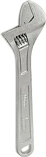 VTOOLS 8 Inch Carbon Steel Adjustable Wrench, Extra Wide Jaw Opening,Heat Treated Chrome Plated Drop Forged, VT2174