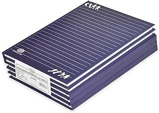 FIS Hard Cover Notebook Single Line 9X7 Inch, 100-Sheets 5-Piece - FSNB971905