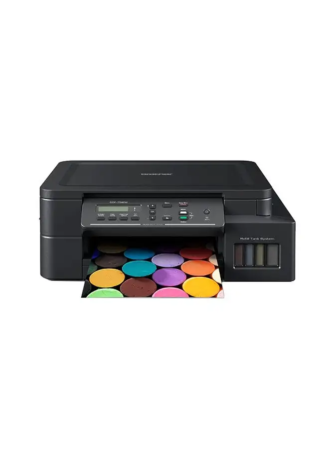 brother Wireless All In One Ink Tank Printer, DCP-T520W, Mobile & Cloud Print And Scan, High Yield Ink Bottles Black