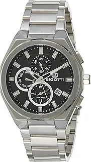 Bigotti BG.1.10351-2 Milano Stainless Steel Strap Watch for Men, Silver