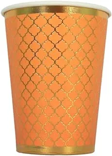 Prickly Pear Moroccan Party Cups 10-Pieces, Amber