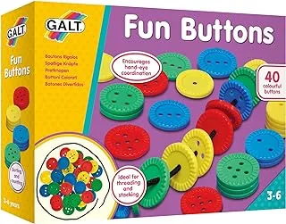 Galt Toys, Fun Buttons, Threading Toy, Ages 3 Years Plus