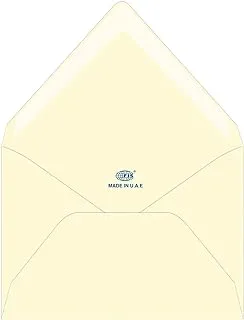 FIS FSEE1024GOWB25 100 GSM Executive Laid Paper Glued Envelope Set 25-Pieces, 136 mm x 204 mm Size, White