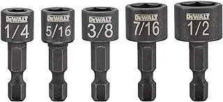 DEWALT - DWAIND-5 Nut Driver Set, Compact, 5-Piece (DWAIND5)