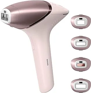 Philips Lumea IPL | Hair Removal | 9000 Series | SenseIQ Technology | 4 Attachments | Face, Body, Bikini, Underarm | Cordless Use | BRI958/60 | Rose Gold | 60-DAYS MONEY BACK GUARANTEE