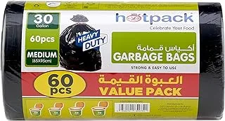 Hotpack Garbage Bag Roll 65X95cm, 60 Pieces