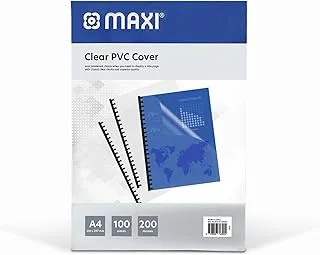 Maxi Clear Binding Cover A4 200 Micron pack of 100pcs