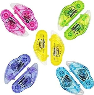 Fullmark Model D Correction Tape 10-Pack, 5 mm x 6 m Size, Multicolour