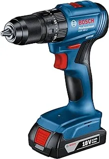 Bosch Professional GSB 185-LI 18V Impact Drill (2x2.0 Ah, GAL 18V-20, 23 pcs Accessories)