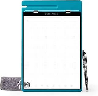 Rocketbook Orbit Legal Pad Letter - Smart Reusable Legal Pad - Teal, Lined/Dot-Grid