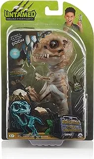 WowWee Untamed Skeleton T-Rex by Fingerlings - Doom (Ash) - ديناصور تفاعلي قابل للجمع