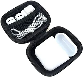 COOLBABY Stylish AirPods Case With Safety Accessory Set Black/White