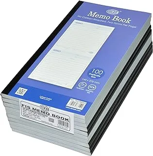 FIS Memo Book NCR Paper 145X276mm 100-Sets 10-Piece - FSCLMBPEN