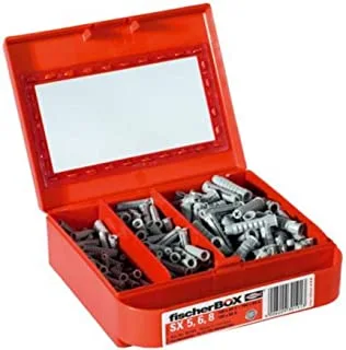 Fischer SX 5/6/8 Explansion Plug Assortment Box, One Size