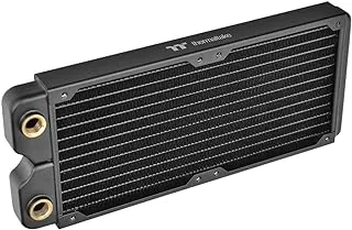 Thermaltake Pacific C240 Radiator DIY Liquid Cooling System - 27mm Thick, High-Density Copper Fins Dual-Row Copper Tubes