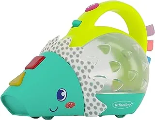 Infantino Push & Pop Musical Light-Up Mini-Vac Hedgehog Mini-Me Pretend Toy Vacuum with Music, Lights, Bouncing Balls, Sounds & Buttons, Helps Build Gross Motor Skills, for Babies & Toddlers