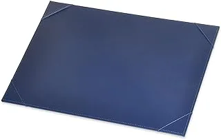 FIS Executive Desk Blotter Italian PU, 36.5x49.5cm, Blue - FSDEEXPUNBL