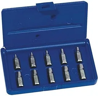 Irwin Tools Irwin 53226 10 Piece 1/8-Inch to 13/32-Inch Hex Head Multi-Spline Screw and Bolt Extractor Assortment in Plastic Case