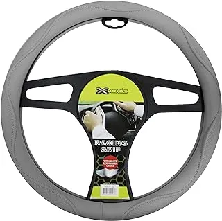 Xcessories Leather Steering Cover (Grey)