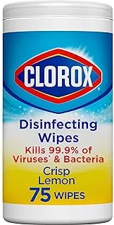 Clorox Disinfecting Wipes ,Crisp Lemon, 75 Wipes