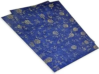 FIS 20-Piece FIS Gift Wrapping Paper 35gsm 50X70cm, Blue - FSGF15