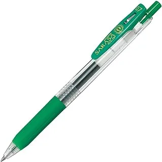 Zebra Sarasa Clip B-JJB15-G Gel Ballpoint Pen, 0.7, Green, 10 Pieces