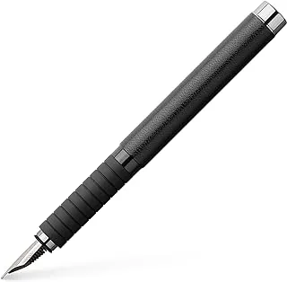 Faber-Castell Essentio Leather fountain pen, M, black