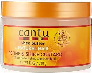 Cantu Shea Butter for Natural Hair Define & Shine Custard,12oz (340g)