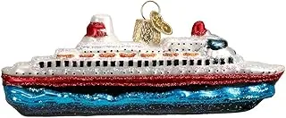 Old World Christmas Cruise Ship Glass Blown Ornaments for Christmas Tree