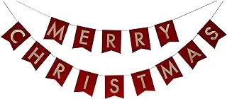 Ginger Ray Red Velvet Merry Christmas Bunting