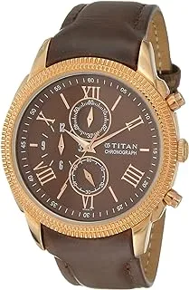 Titan Classique Analog Brown Dial Men's Watch-1489WL02 / 1489WL02, Strap