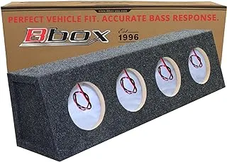 Bbox Pro Audio Tuned 4 Way 6.5 Wedge Shape Car Speaker Boxes & Enclosures - Speaker Box for Great Sound Quality for Home & Vehicle - Push and Insert Speaker Terminals - Four way 6.5 Speaker Boxes