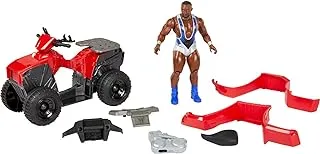 WWE Action Figure Vehicle Wrekkin Slam N Spin ATV with Big E